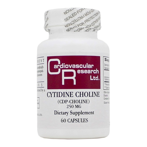 [BRSWIYIDBQHWKE3I] Cytidine Choline/CDP 250mg 60 Caps - Ecological Formulas/Cardiovascular Research