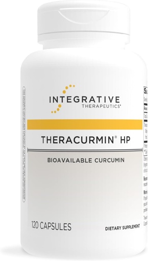 [BRSWGZD4A4AQAD3B] Integrative Therapeutics Theracurmin HP - Turmeric Supplement for Heart & Joint Health Support* - Muscle Recovery Support* - Non-Soy, Dairy-Free & Gluten-Free - 120 Capsules (60 Servings)