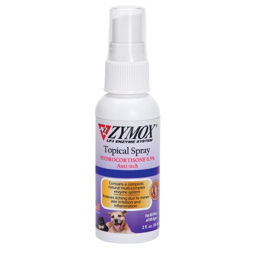 [BRSWKEA2AIDRYHY5] Zymox (OTC) Spray w/Hydrocortisone 0.5% , 2 Fl. Oz (Pack of 1)
