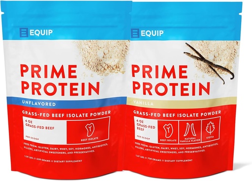 [BRSROAAZDEOQECIZ] Equip Foods Prime Protein Powder Unflavored & Prime Protein Powder Vanilla