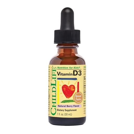 [BRSWIZ3RAIEAGFDE] ChildLife Essentials - Vitamin D3 Mixed Berry 1 oz [Health and Beauty]