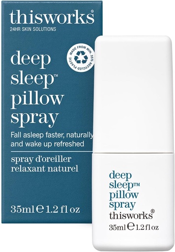 [BRSWIYQBOB4REFAV] THISWORKS Deep Sleep Pillow Spray – Fast-Acting Natural Formula with Lavender for Relaxation and Restful Sleep – 35 ml (1.2 fl oz) Mini Travel Size