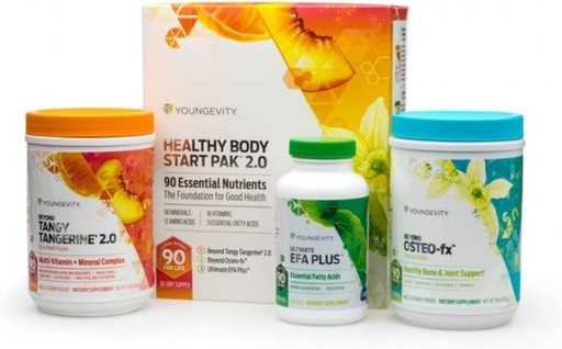 [BRSWIGYLOQFW2HTE] Youngevity Healthy Body Start Pak 2.0 | Complete All-in-One Nutrition | 60 Minerals, 16 Vitamins, 12 Amino Acids, 6 Essential Fatty Acids | Whole Foods, Pre/Probiotics + Bone Formula