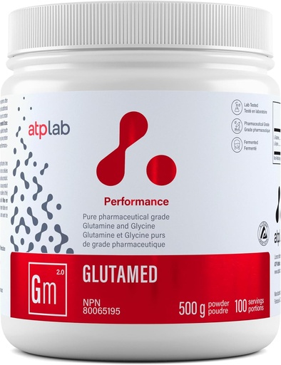 [BRSWGFQEOICRAYA6] ATP LAB | Glutamed 500g | Pure Pharmaceutical-Grade Glutamine and Glycine. The Best Combination of glutamine and glycine.
