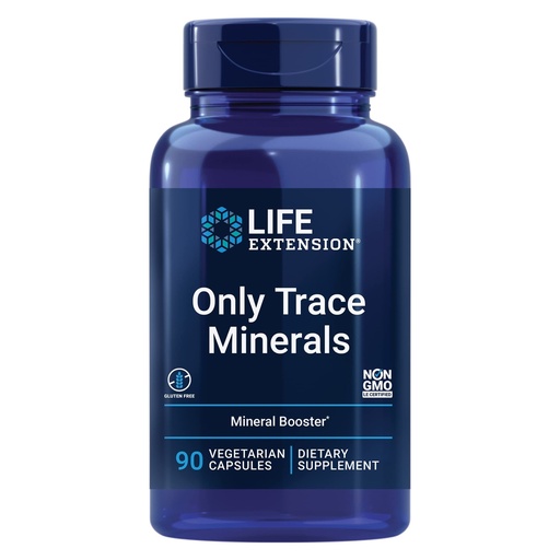 [BRSWIZYEBEOQCHDK] Life Extension Only Trace Minerals, a Daily dose of zinc, Chromium, Boron, Copper, Manganese, Vanadyl sulfate, Gluten-Free, Non-GMO, Vegetarian, 90 Capsules