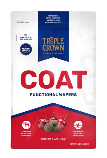 [BRSRABT6AEJRQYL7] Triple Crown Coat Wafers, Functional Horse Wafers, Horse Coat Supplement, Horse Skin Supplement Wafer, 5 lbs