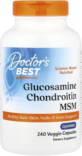 [BRSWIZQDBYGQC2D4] Doctor's BEST Glucosamine Chondroitin MSM - 240 Capsules