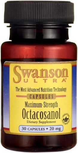 [BRSWIY36BR6AC2TY] Swanson Maximum-Strength Octacosanol 20 Milligrams 30 Capsules