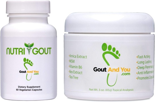 [BRSWYEL4B57Q2HT3] Nutrigout and Topical Analgesic Joint Discomfort Cream