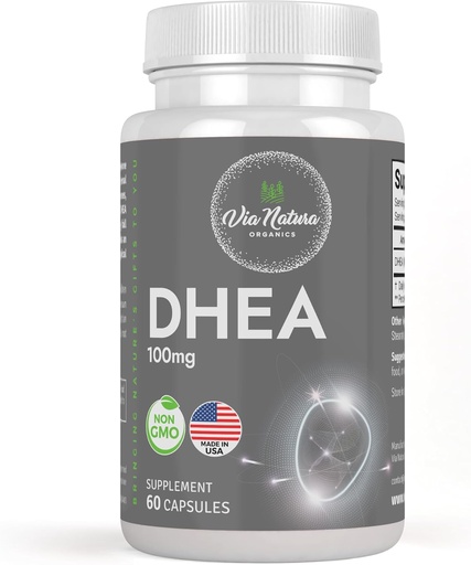 [BRSROBA5BUBAOCT3] DHEA 100 мг не-GMO клейковини безкоштовно Supplement 60 капсули