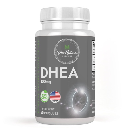 [BRSROBA5BUBAOCT3] DHEA 100mg | Non-GMO | Gluten Free Supplement | 60 Capsules