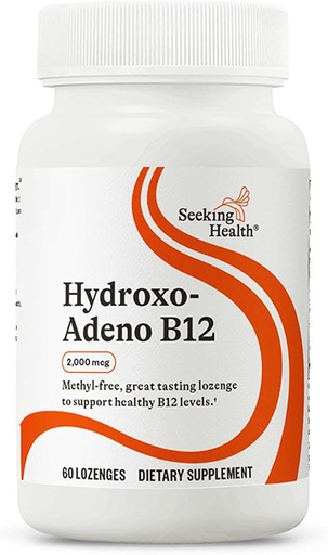 [BRSWKGIICMIQIALE] Търсене на здраве Hydroxo-Adeno B12, 2000 mcg, Methyl-Free, Поддръжка на енергия, Focus, метилиране, Detox & homosygine. Вегетариански (60 бонбони)