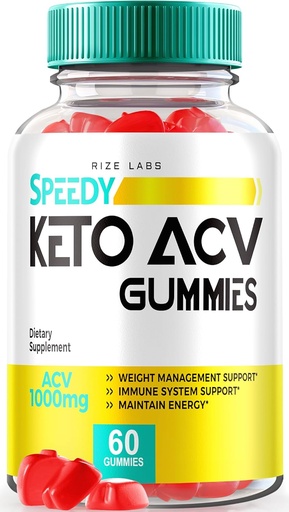[BRSROZYQCN5A4CA6] rize labs - Speedy Extreme Keto Plus ACV Gummy for Advanced Weight Loss with Apple Cider Vinegar 2000mg Supplement (60 Gummies)