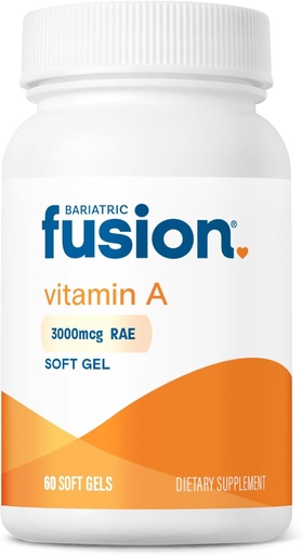 [BRSW22QPA56QOCQZ] Bariatric Fusion Vitamin A, 3000 mcg of Retinyl Palmitate, Post Bariatric Surgery Supplement, 60 Count