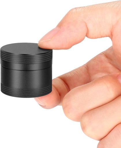 [BRSROZ3RC4FWOE32] Small Daily Pill Box - Portable Waterproof Metal Pill Case for Pocket or Purse Aluminium Alloy Round Travel Pill Container Medicine Vitamin Organizer Unique Gift