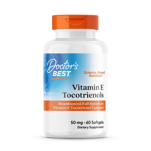 [BRSWIEYTCIIRW2TI] Doctor's Best Vitamin E Tocotrienols contains TocoGaia ULTRA™ bioenhanced full spectrum vitamin E complex, 60 Count
