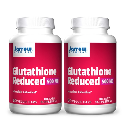 [BRSWIYITAADRCCY3] Jarrow Formulas - Glutathione Reduced 500 mg 60 caps (Pack of 2)