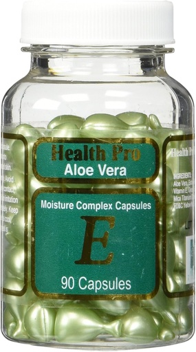 [BRSWIYQACV6G2FLK] Aloe Vera &amp; Vitamin E Skin Oil, 90 cápsulas verdes