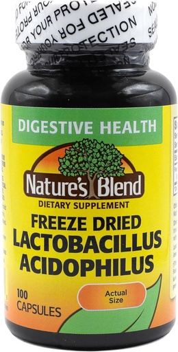 [BRSWIYYOAEHAA3Y3] Gel séché Lactobacillus Acidophilus 100 Caps