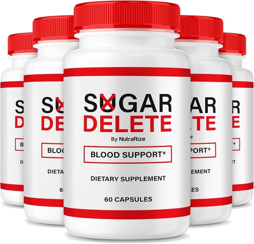 [BRSRAHAYAR6QK23G] NutraRize (5 Pack) Sugar Delete Capsules, Official Support Formula for Overall Health, Sugar Delete Pills to Maintain Healthy Stable Levels, Premium SugarDelete Pastillas Review (300 Capsules)