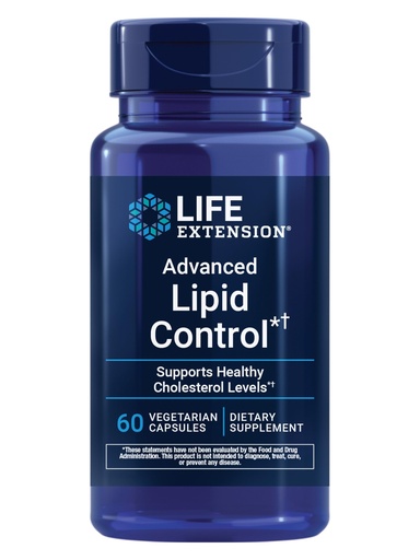 [BRSWIGQ7C5YAY23I] Life Extension Advanced Lipid Control, amla Extract, Indian Gooseberry, Heart Health, endothelial Health, Vegetarian, Gluten-Free, 60 Capsules