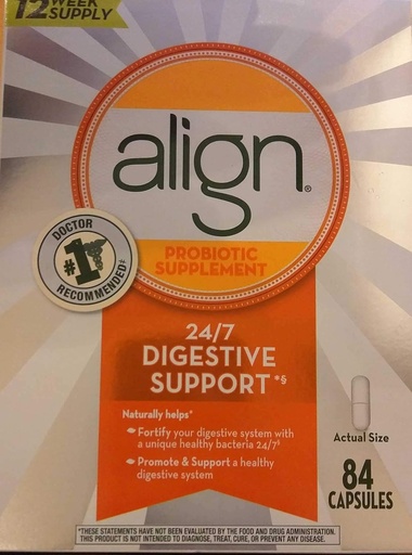 [BRSWICDYBQORWFLK] Align Daily Probiotic Supplement Capsules, White, 84 Count