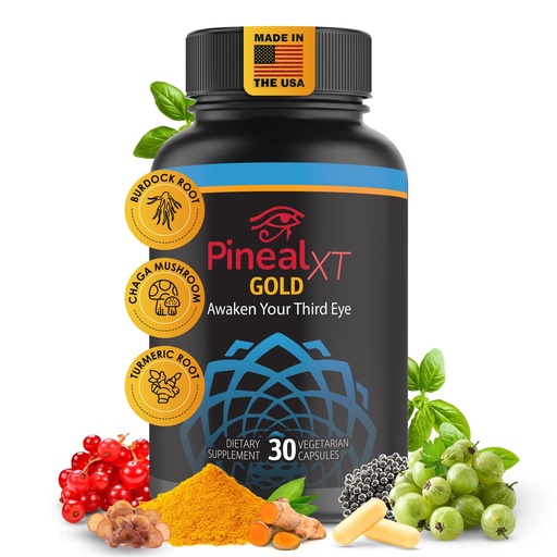 [BRSROBQPOIAQ4A3L] Pineal XT Gold - Pineal Gland Supplement - Third Eye Awakening - Focus and Memory Supplement for Brain - 7 Powerful Ingredients Decalcify, Detox, and Activate Your Pineal Gland