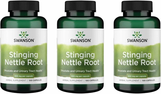 [BRSWGFAYOUHB6EYV] Swanson Stinging Nettle Root (Urtica Dioica) - Herbal Supplement - (100 Capsules, 500mg) (3 Pack)