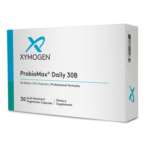 [BRSWIZQOCUPBYDYZ] XYMOGEN ProbioMax Daily 30B - 30 Billion CFU Multi-Strain Formula - Digestive, Immune & Microbiome Support - Daily Probiotic Supplement - Dairy & gluten-free - 30 Capsules