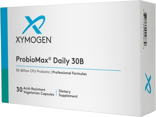 [BRSWIZQOCUPBYDYZ] XYMOGEN ProbioMax Daily 30B - Vegetarian, Dairy & Gluten Free Probiotics for Digestive Health - Women's & Men's Probiotic Nutritional Supplements - Formerly ProbioMax Daily DF (30 Capsules)