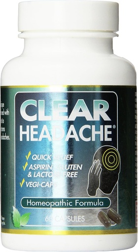 [BRSWIYTYAIMQEDTK] Clear Products Homeopathic Formula, Headache, 60 Count