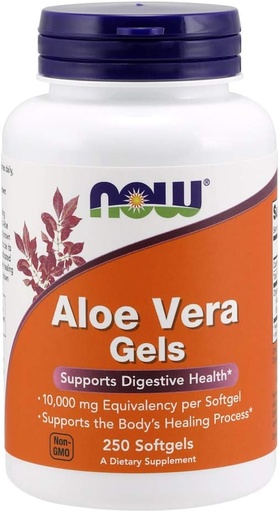 [BRSWGZI7PJ5WMCY7] Now Foods Aloe Vera Gels, 10000 mg 250 Softgels
