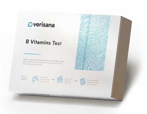 [BRSW2CAZCIIBSHI7] Verisana B Vitamins Test – Determine Your Vitamin B9 and B12 Values Easily & Conveniently from Home –Analysis by CLIA-Certified Lab