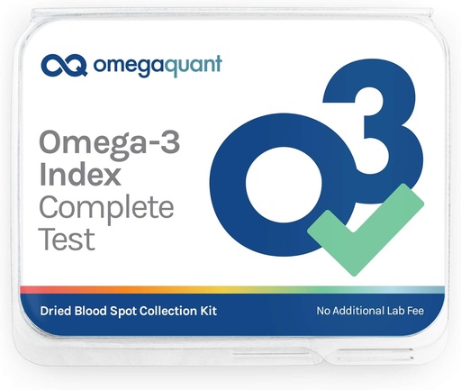 [BRSWGEL4BAPR4DL4] Omega Quant Omega-3 Index Complete - Complete Fatty Acid Profile blood Test Kit | Includes - Omega-3s, Omega-6s, Saturated Fats, Monounsaturated fats, Trans Fats  Complete 1 Complete Home Kit