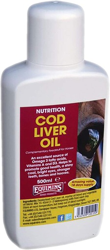 [BRSWIEIPB4ORM23Y] Horse Supplement Cod Liver Oil 500ml
