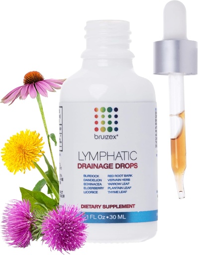 [BRSW2GITOYJQKEY6] Lymphatic Drainage Drops for Surgery Recovery & Lymphatic Health, Unflavored, Use Post Liposuction, BBL & Tummy Tuck, Natural Herbal Blend of Dandelion Root, Burdock Root, Echinacea, 1 Fl Oz