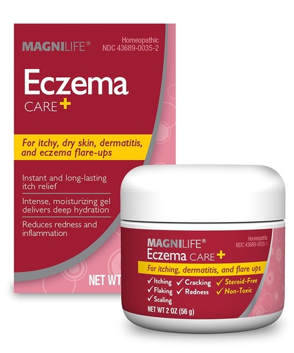 [BRSWG2Q5CIFRQCY4] MagniLife Eczema Care +, Moisturizing Gel för Itchy, Torr hud, sista lättnad för Dermatit och Eczema Flare-Ups - naturliga ingredienser Aloe, Calendula & Tea Tree Oil - Steroid-Free, Paraben-Free - 2 oz