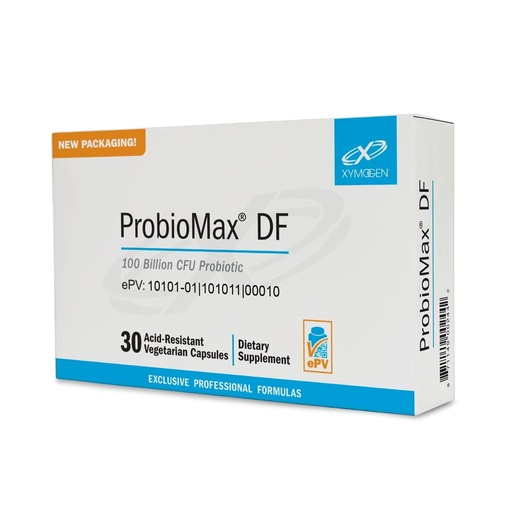 [BRSWIZQ4OEFQ4AAZ] XYMOGEN ProbioMax Daily 100B - Probiotics for Digestive Health Support - Lactobacillus Acidophilus & Bifidobacterium Lactis HN019 - Vegetarian, Gluten-Free & Non-GMO - 30 Capsules
