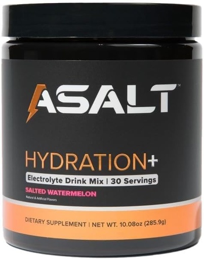 [BRSROAARCUJRYD34] ASALT Hydration+ Electrolyte Powder Drink Mix, 30 Servings, Sugar Free with Himalayan Pink Salt, Zinc, Creatine Monohydrate, and Taurine, Active Recovery for Sports and Fitness, Keto and Paleo