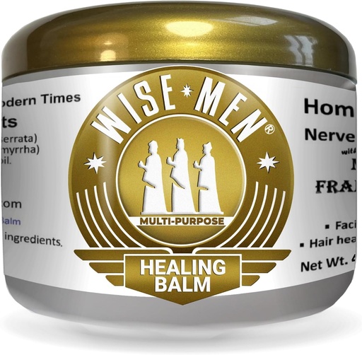[BRSWKEA6PIIAGYDO] Wise Men Healing Balm with Myrrh and Frankincense Essential Oils for Soothing Nerve Relief Massage