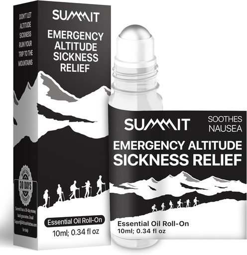 [BRSROFACO4CRGFLA] SUMMIT Altitude Sickness Emergency Roll-On (10 ml) | Provides Emergency Altitude Sickness Nausea Relief | Relieves Altitude Related Nausea & Headaches | Altitude Sickness Medicine