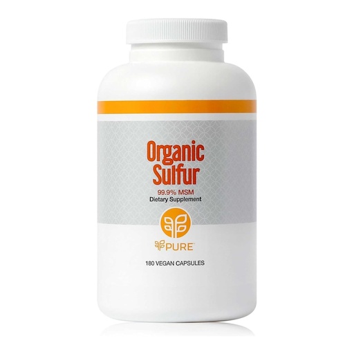 [BRSRAZL4OUBAOE3X] PURE | Organic Sulfur MSM | 180 Capsules | Premium MSM Powder for Joint Health | MSM Powder for Hair Growth and for Enhanced Health of Hair, Skin, and Nails | Vegan, Non-GMO, and Gluten Free