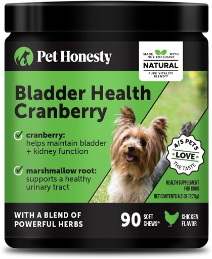 [BRSWGFAYCANRMYA2] Köpekler için Bladder Health Cranberry Supplement - Kidney Köpekler, Cranberry & D-Mannose for Dog Urinary Tract Health, Dog Urine & Bladder Support (Chicken)