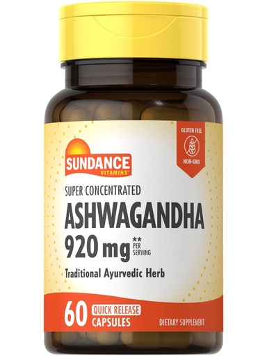 [BRSRMAL4AECAKCQV] Sundance Ashwagandha | 60 Capsules | Super Concentrated | Traditional Ayurvedic Herb | Non-GMO, Gluten Free Supplement