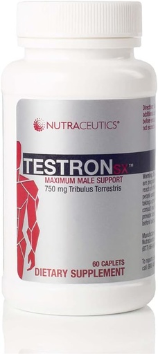 [BRSWICA3BZ4WMH3U] TestronSX – 750mg Tribulus Terrestris와 테스토스테론 지원 – 남성 활력, 체력 및 성능 향상 – 60 캡슐