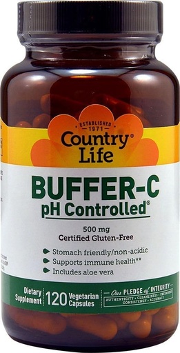 [BRSWIYQ4CJ6QAETK] COUNTRY LIFE Vitamins Buffer C,PH CNTRLD,500 MG, 120 VCAP