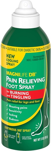 [BRSWGCD5OANW2GQV] MagniLife DB Pain Reliefing Foot Spray, Φυσικώς Cooling Pain Relief to Soothe Burning and Tingling, Κατάλληλο για Διαβητικό Δέρμα - 3oz