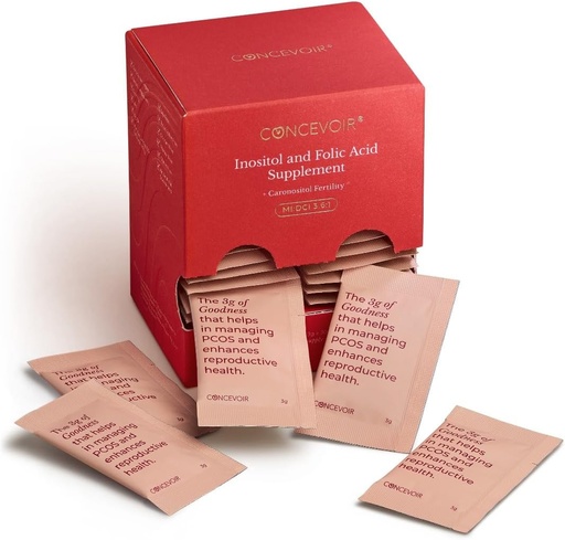 [BRSRAH35BYMAIDTA] Myo-Inositol & D-Chiro Inositol para el equilibrio hormonal para las mujeres, proporción ideal 3.6:1 para PCOS, Inositol Suplemento Polvo para PCOS, Ingredientes Naturales, Ácido Fólico, Suministro de 30 Días