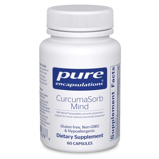[BRSWKEYEBB7BE3YZ] Pure Encapsulations CurcumaSorb Mind | Supplement to Support Memory, Sharpness, and Cognitive Function* | 60 Capsules