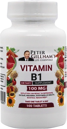 [BRSWGC34CMGWY2QY] Peter's Choice B1 Tablets Dietary Supplement (B1 100mg, 100 Tablets)